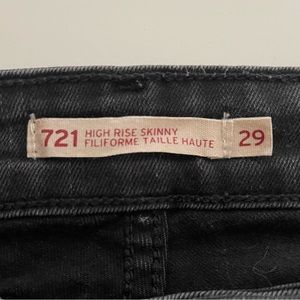 Levis 721’s high rise skinny grey Size 29